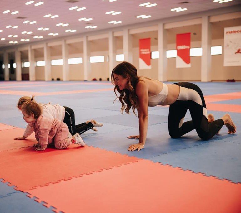 Anna Lewandowska z rodziną