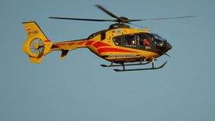 Wiskitki: Wypadek na autostradzie A2. Duże utrudnienia w ruchu. Lądował śmigłowiec LPR