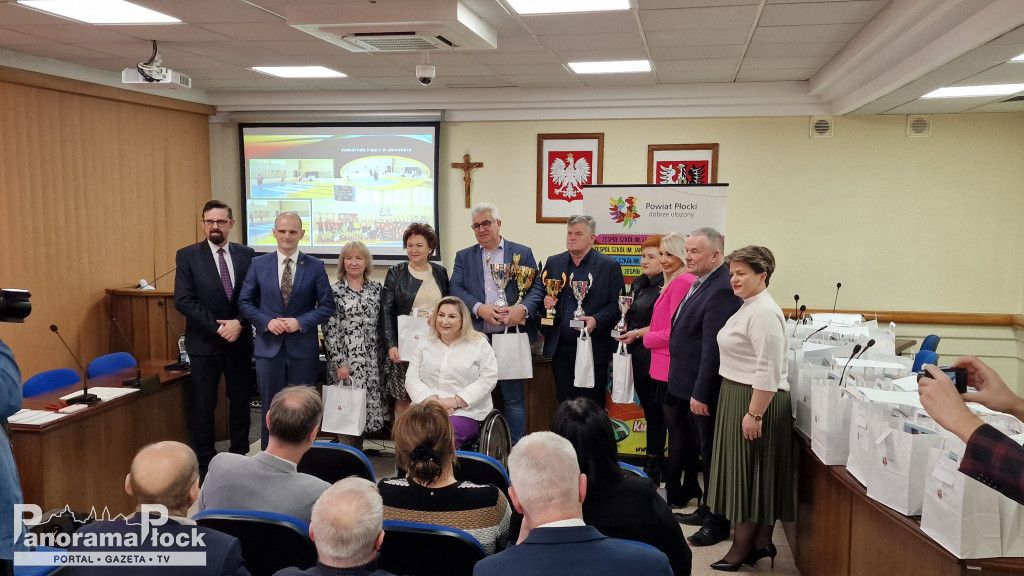Powiatowa Gala Sportu w Starostwie Powiatowym w Płocku