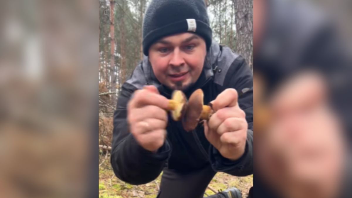 Pokazał efekty niedzielnego wyjścia do lasu.