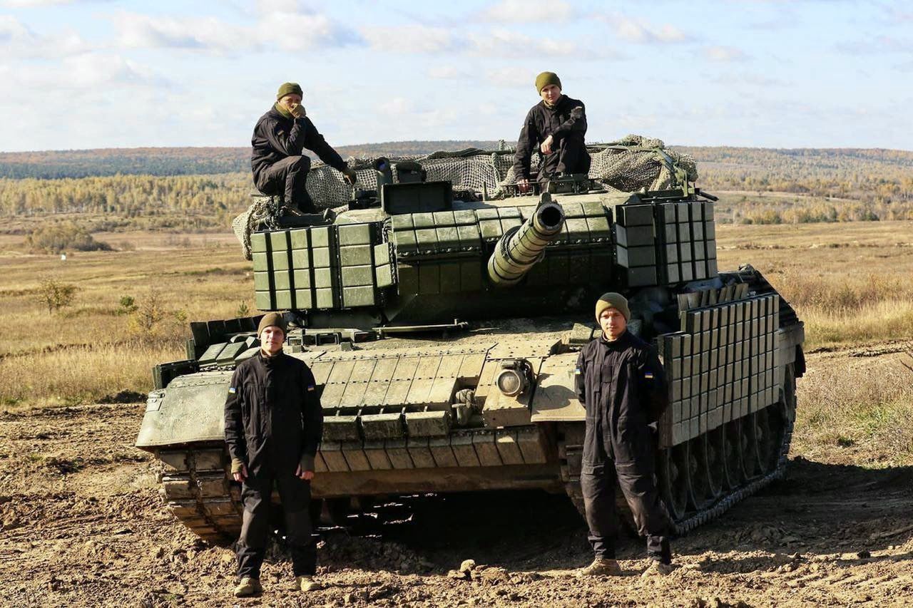 Leopard 1A5 tank after Ukrainian transformation.