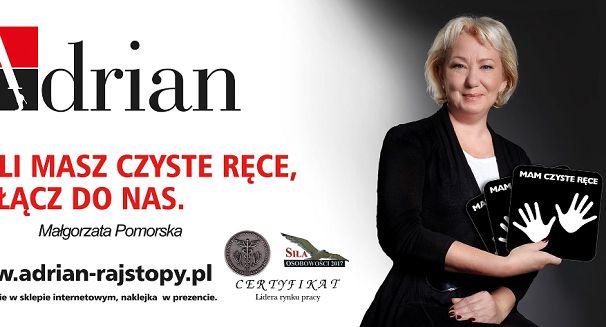 „Jeśli masz czyste ręce, dołącz do nas” w kampanii Fabryki Rajstop Adrian