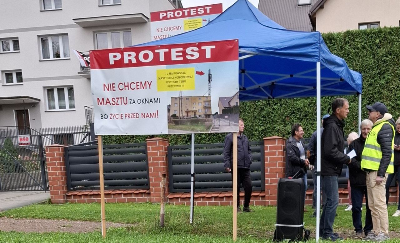 Skawina: Mieszkańcy nie chcą masztu telefonii komórkowej