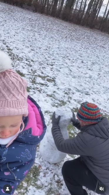 Antek Królikowski z Izą i córką Jadzią