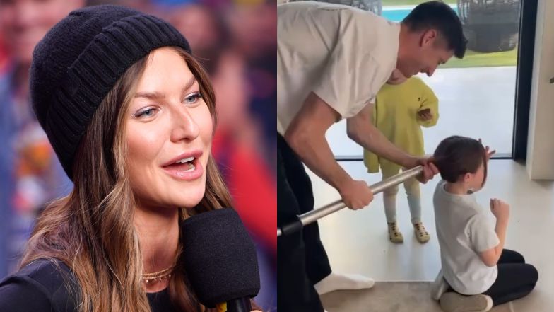 Tak Robert Lewandowski układa córce włosy. Pomysłowy?
