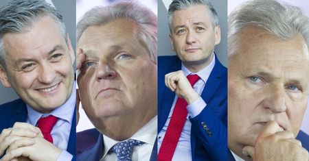 Ucieszony Biedroń i zmartwiony Kwaśniewski dyskutują o Europie (ZDJĘCIA)