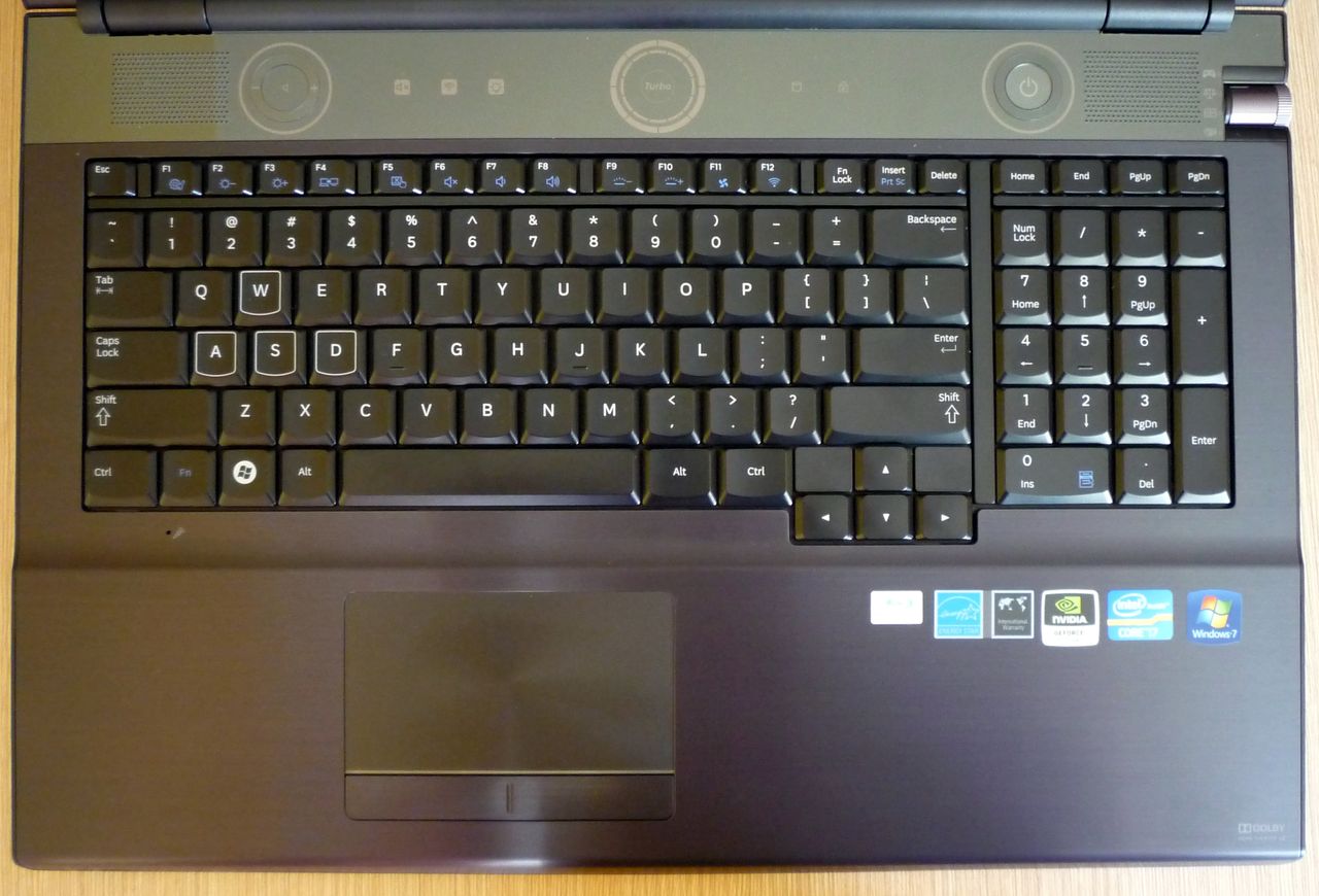 Samsung 700G7C - klawiatura i touchpad