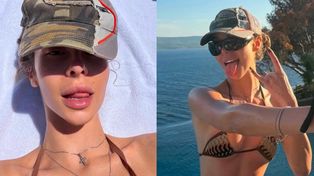 Blanka odziana w mikroskopijne BIKINI, PRĘŻY wyćwiczone ciało nad brzegiem basenu. Jest ogień? (FOTO)