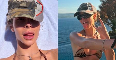 Blanka odziana w mikroskopijne BIKINI, PRĘŻY wyćwiczone ciało nad brzegiem basenu. Jest ogień? (FOTO)