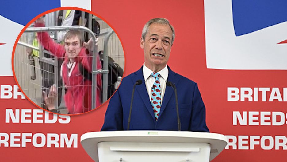 W eurosceptycznego brytyjskiego polityka Nigela Farage'a poleciały we wtorek kamienie