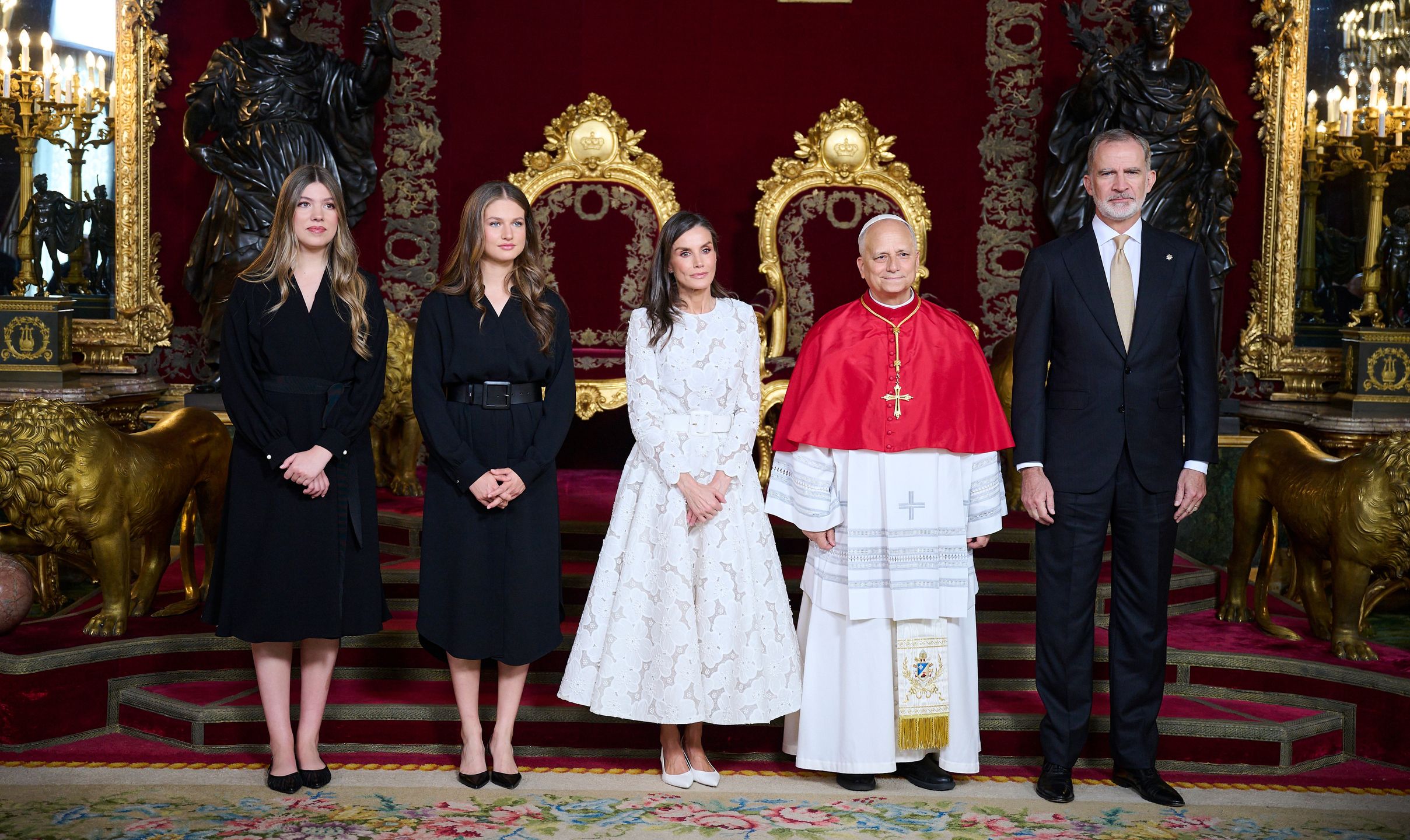 Hiszpańska rodzina królewska powitała papieża