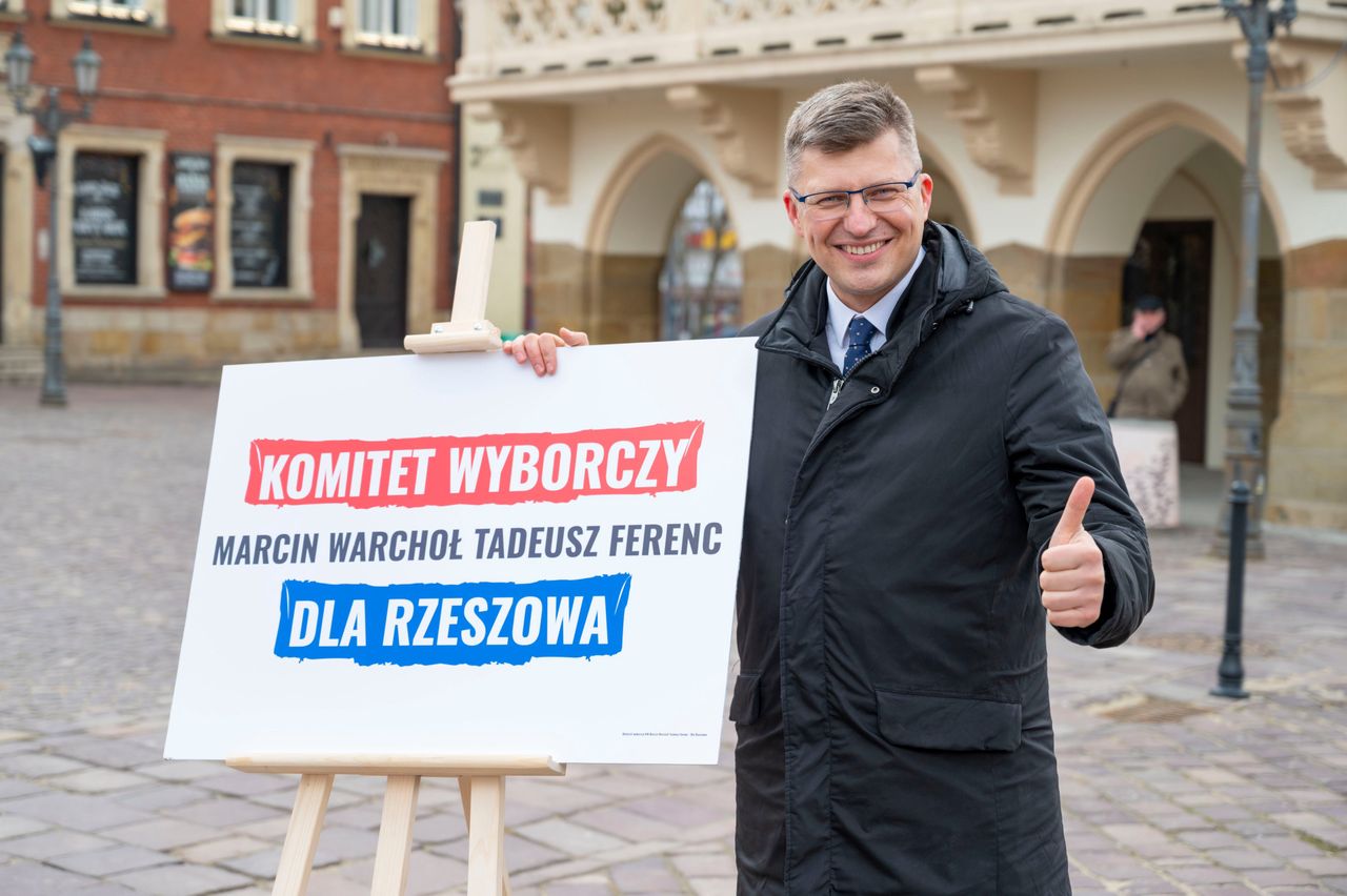 Rzeszów. Marcin Warchoł zarejestrował komitet wyborczy