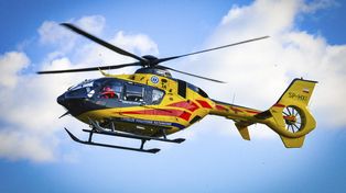 Czarnków: Wypadek na DW 181. Rowerzysta trafił do szpitala