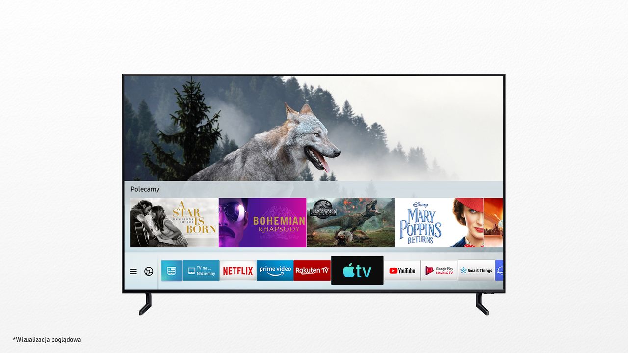 Apple TV w Smart TV Samsunga, fot. materiały prasowe.