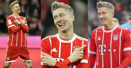 BLONDWŁOSY LEWANDOWSKI strzela dwa gole dla Bayernu (ZDJĘCIA)