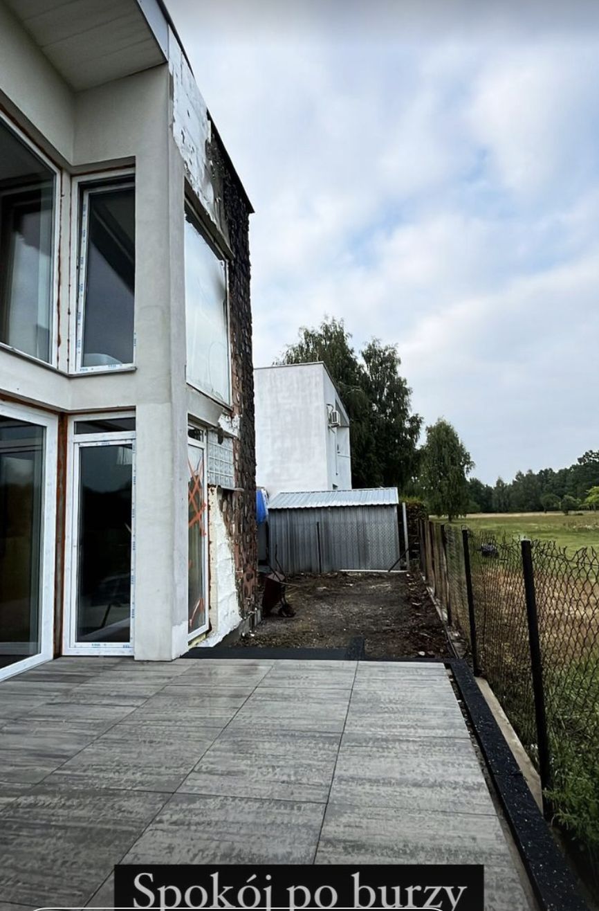 Pożar w nowym domu Sławka Uniatowskiego 