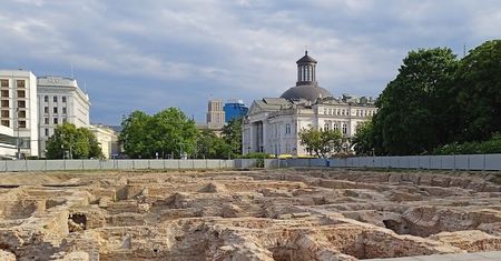 Przedwojenny ogród odkryty przy Pałacu Brühla. Architekci wiele sobie obiecują