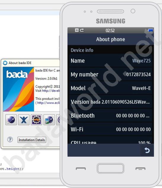 Samsung Wave 725 z bada OS 2.0 - znamy specyfikację 2