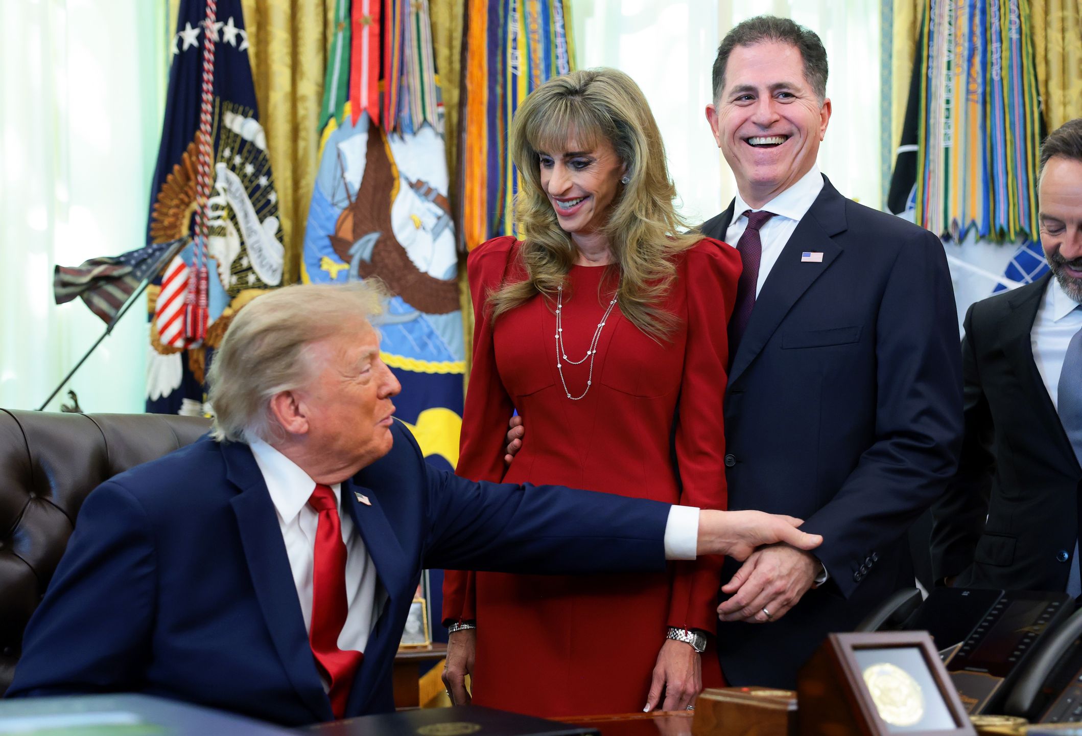 Susan Dell z mężem miliarderem u Trumpa
