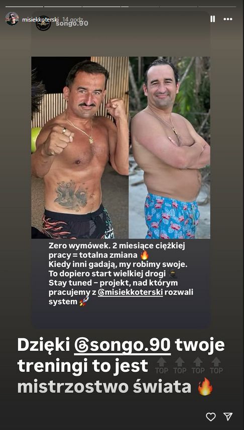 Michał Koterski chwali się metamorfozą