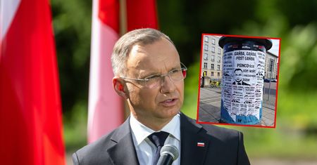 Plakat z prezydentem hitem na Śląsku. "Pokazał nam gest Kozakiewicza"