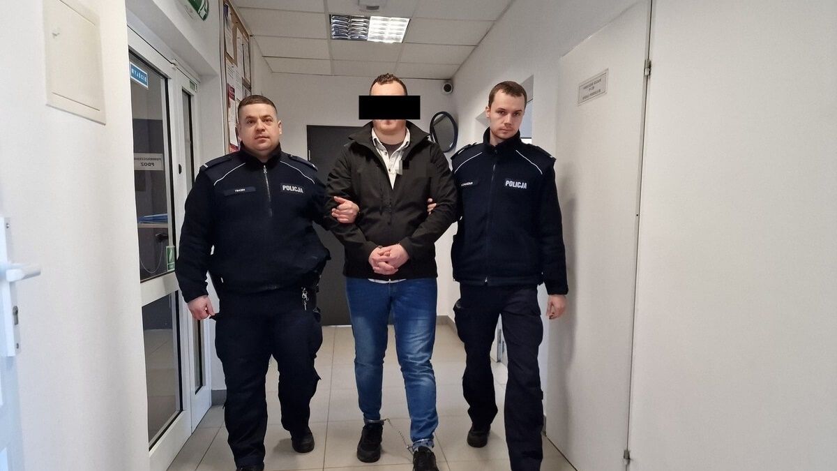 Poszukiwany listem gończym w rękach kryminalnych