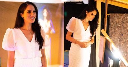 Meghan Markle błyszczy w bluzce z sieciówki podczas samotnego wyjścia (FOTO)
