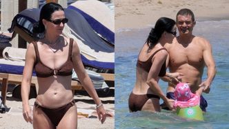 Katy Perry i Orlando Bloom szaleją z córką w morzu podczas rodzinnych wakacji na Sardynii (ZDJĘCIA)