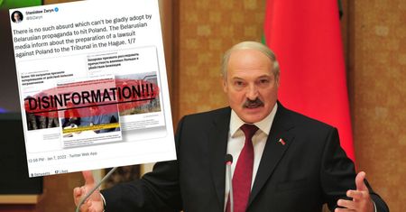 Białoruskie media o pozwie przeciwko Polsce do Trybunału w Hadze