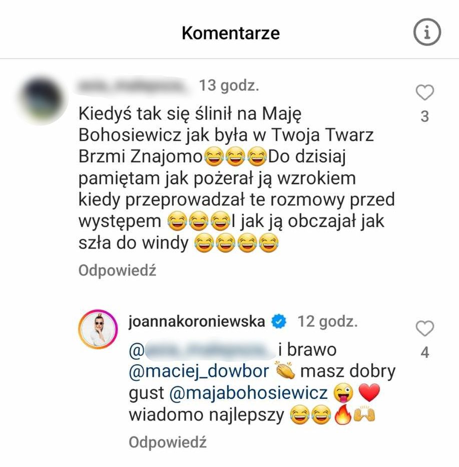Joanna Koroniewska odpowiada internautom pod nowym nagraniem.