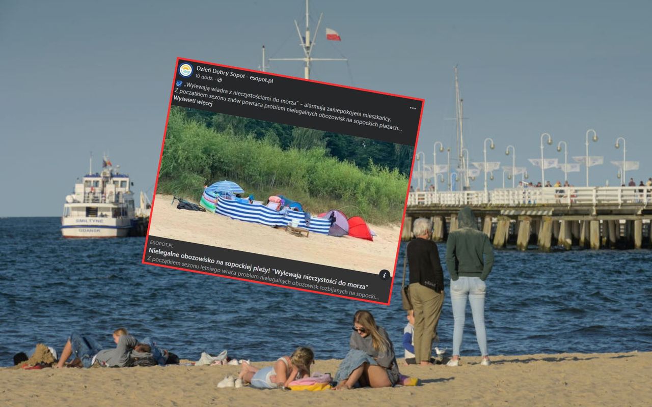 "Wylewają nieczystości do morza". Skandaliczne zachowanie na plaży