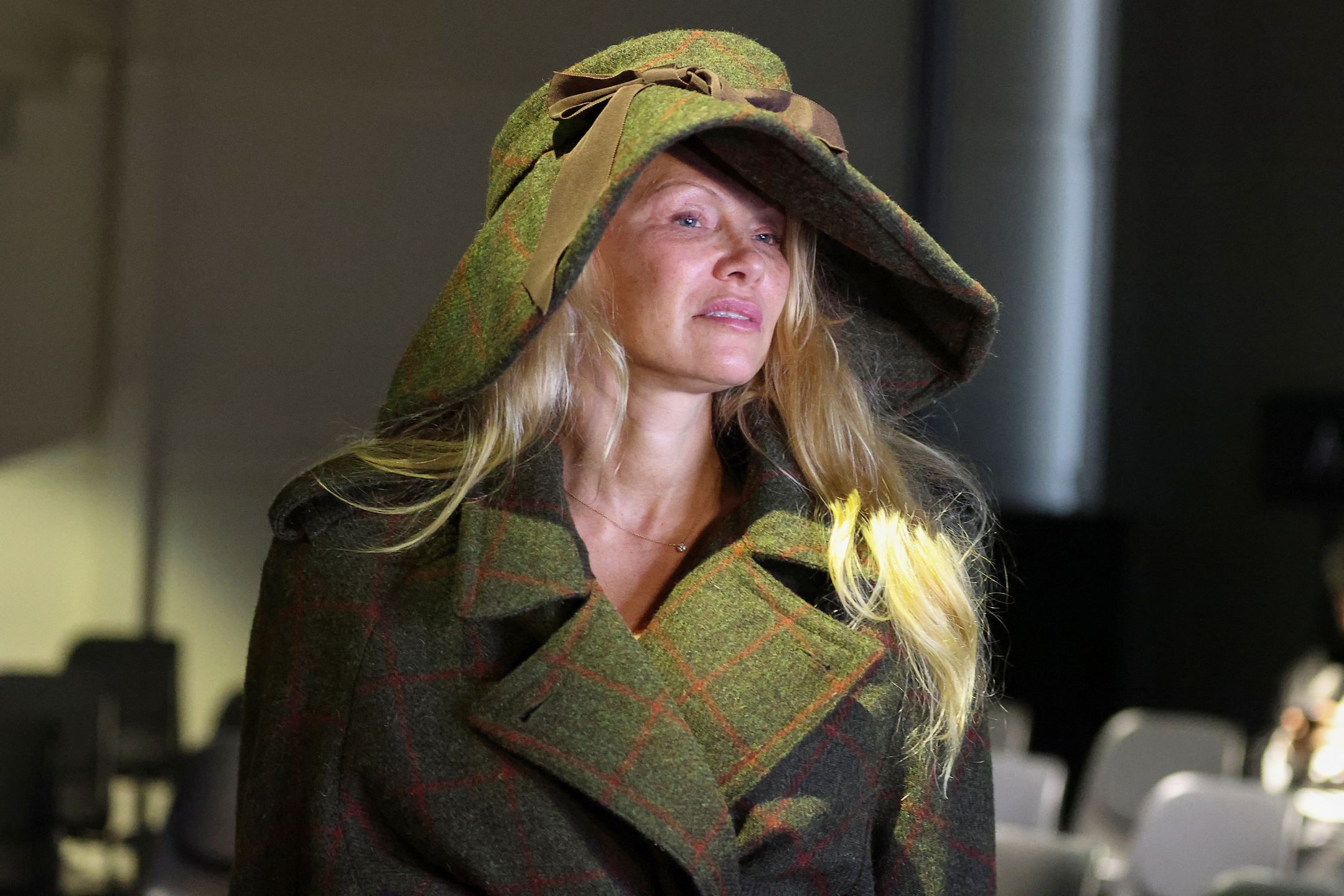 Pamela Anderson na pokazie nowej kolekcji Vivienne Westwood