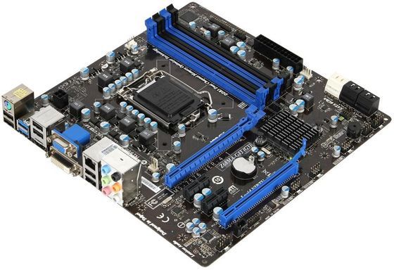 płyta gł&oacute;wna MSI Z68MA-G43 (G3) - widok na tylny panel