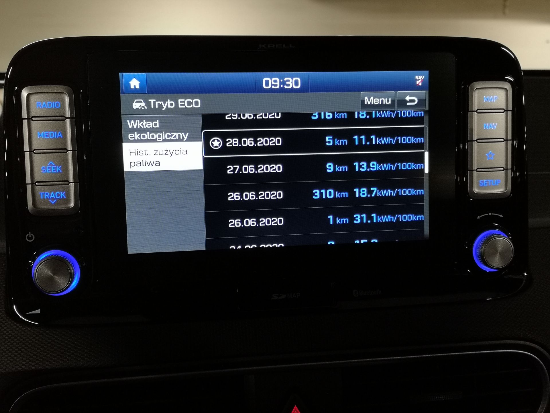 Hyundai Kona Electric: System zarządzania energią oraz audio Krell 17