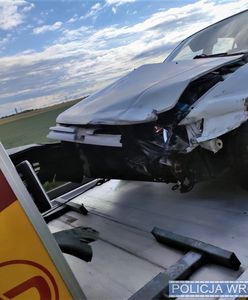 Wrocław. Wypadek na autostradzie A4. Kierowca był poszukiwany przez wymiar sprawiedliwości