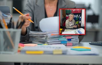 Ma 100 lat i nadal pracuje jako księgowa. "Liczę, porządkuję akta i podkreślam, co jest źle"