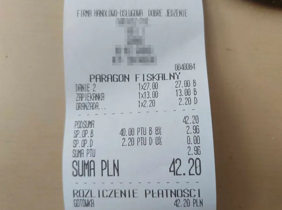 Za wszystko zapłaciłam 42,20 zł 