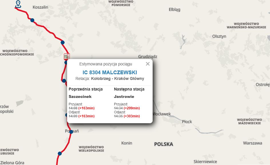 Opóźnienie pociągu. W wagonach dzieci