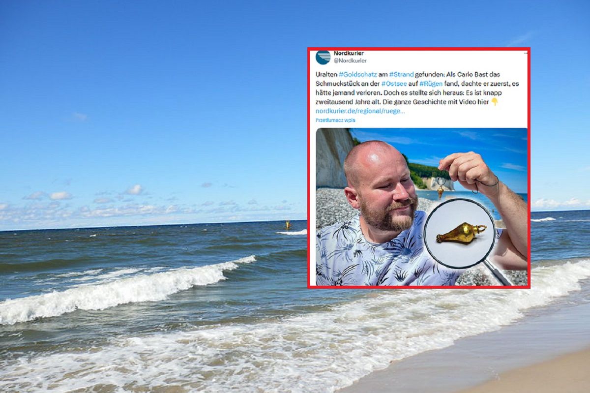 Saxon tourist's unexpected golden treasure find on Rügen beach