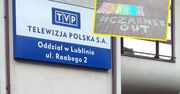 Panika z powodu tęczy przed siedzibą TVP w Lublinie. Interweniowała policja