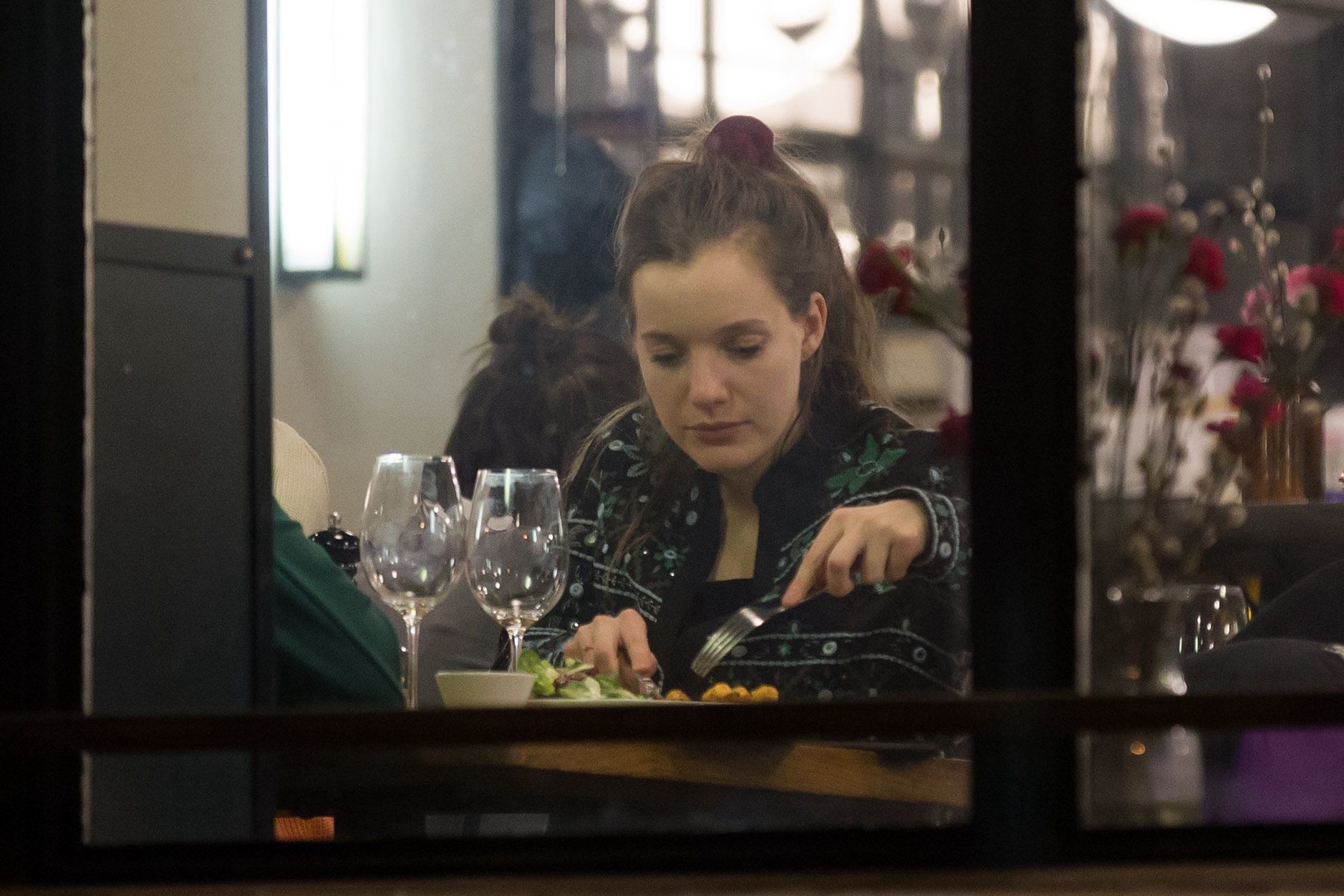Sanah z narzeczonym w restauracji
