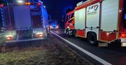 Na ekspresówce S19 płonęła laweta