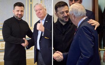 Zełenski zaczepia Trumpa. Opublikował zdjęcia z nieżyjącym senatorem