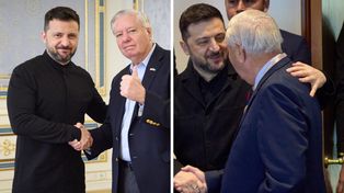 Zełenski zaczepia Trumpa. Opublikował zdjęcia z nieżyjącym senatorem
