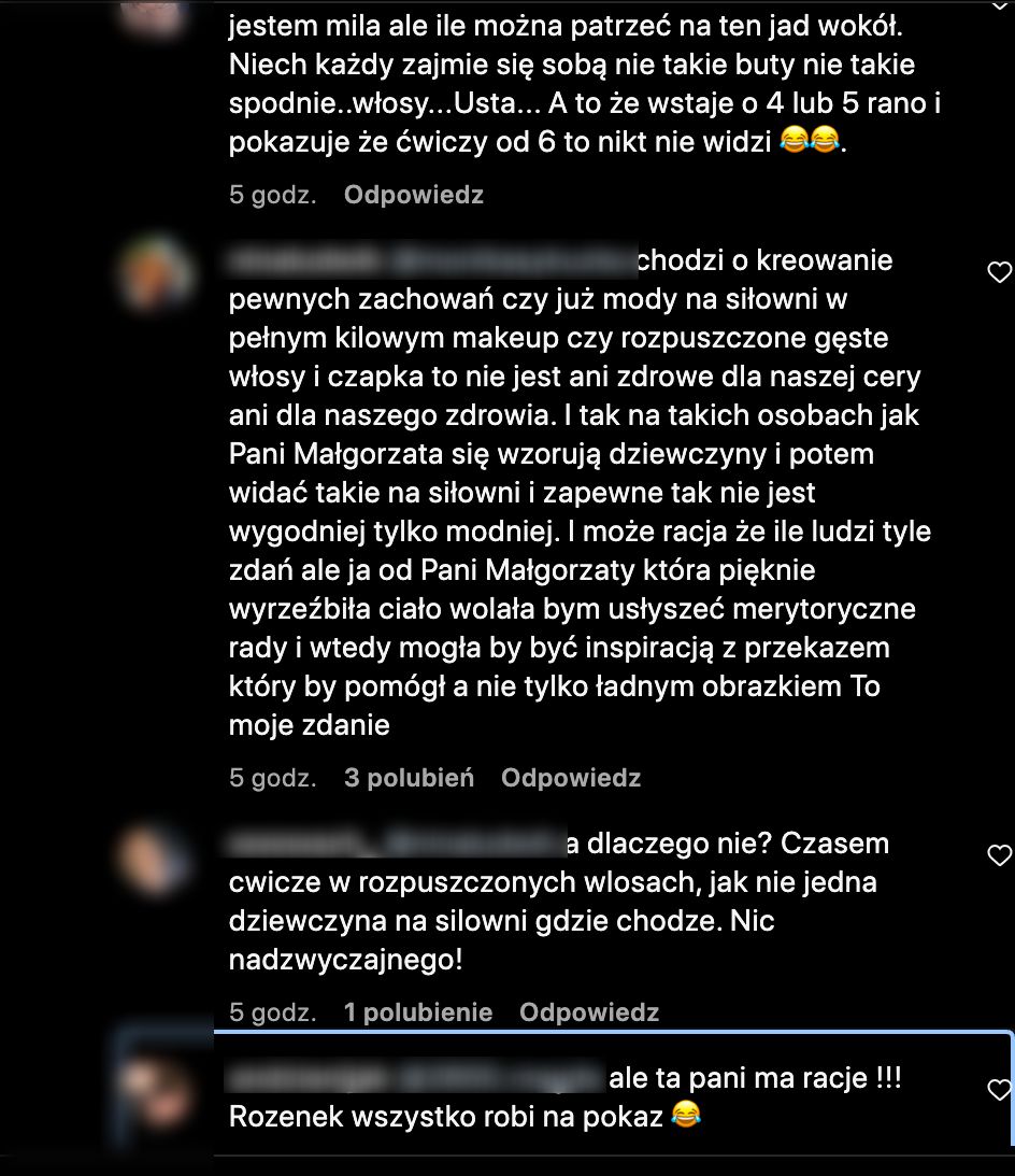 Perfekcyjna Małgorzata Rozenek-Majdan prezentuje katorżniczy trening