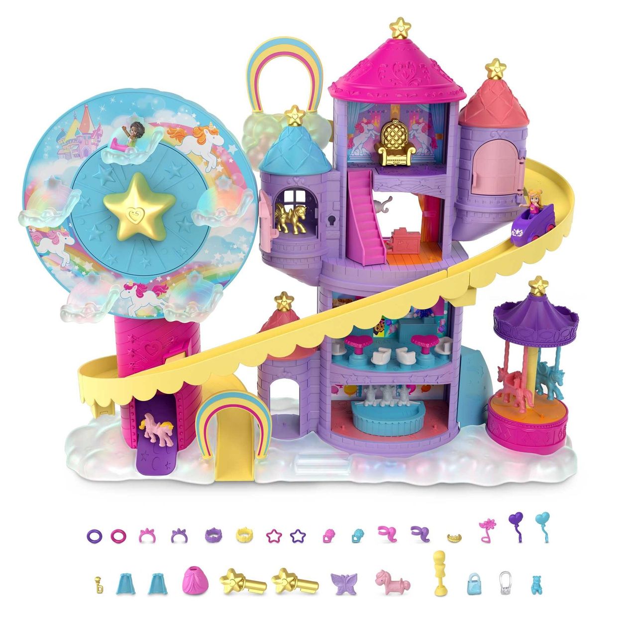 Lalka Polly Pocket: Tęczowy Park Rozrywki 