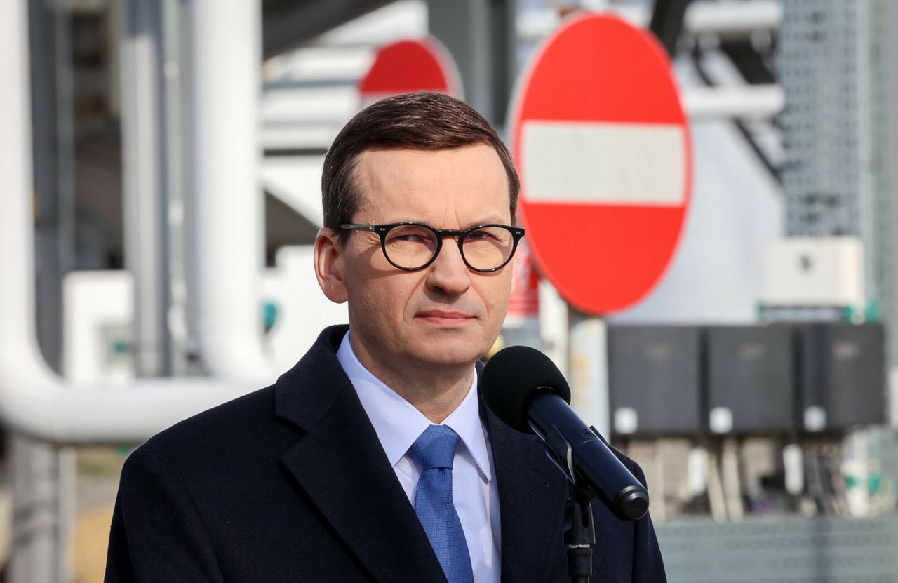 Premier Mateusz Morawiecki zapowiedział działania w kierunku wyegzekwowania od Rosji odszkodowań za wstrzymanie dostaw gazu 