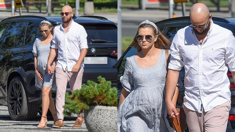 Agnieszka Kaczorowska i Maciej Pela suną do studia TVP