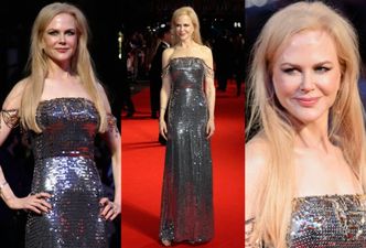 Nicole Kidman w srebrnej kreacji na festiwalu w Londynie