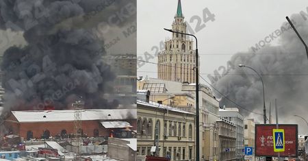 Ogromny pożar w Moskwie. Nad miastem kłęby dymu